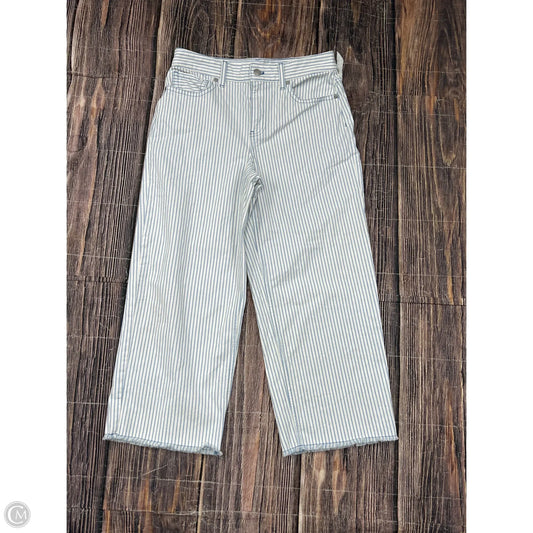 Jeans Wide Leg By Talbots In Striped Pattern, Size: 6