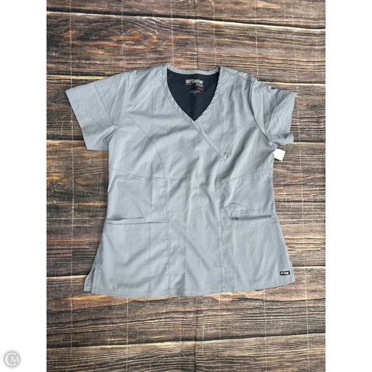 Top Short Sleeve By Clothes Mentor In Grey, Size: L