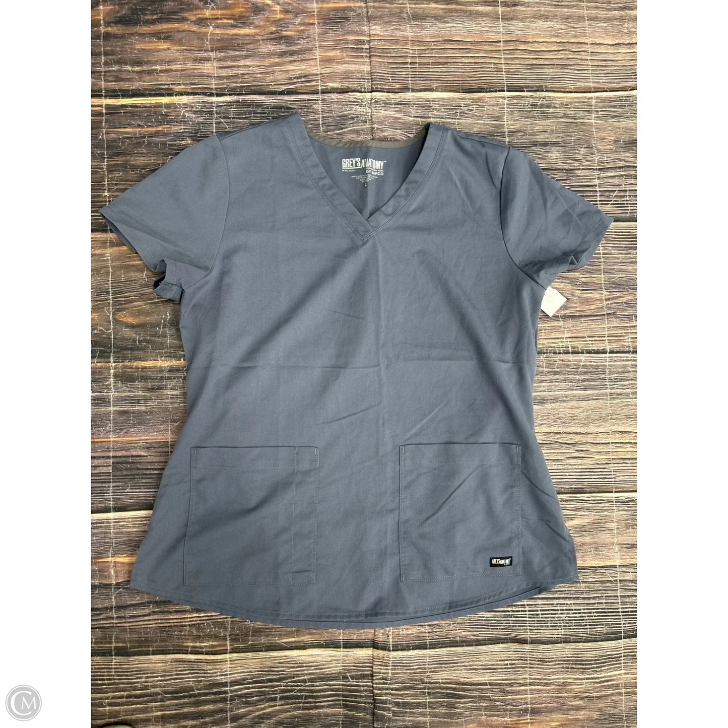 Top Short Sleeve By Clothes Mentor In Grey, Size: L