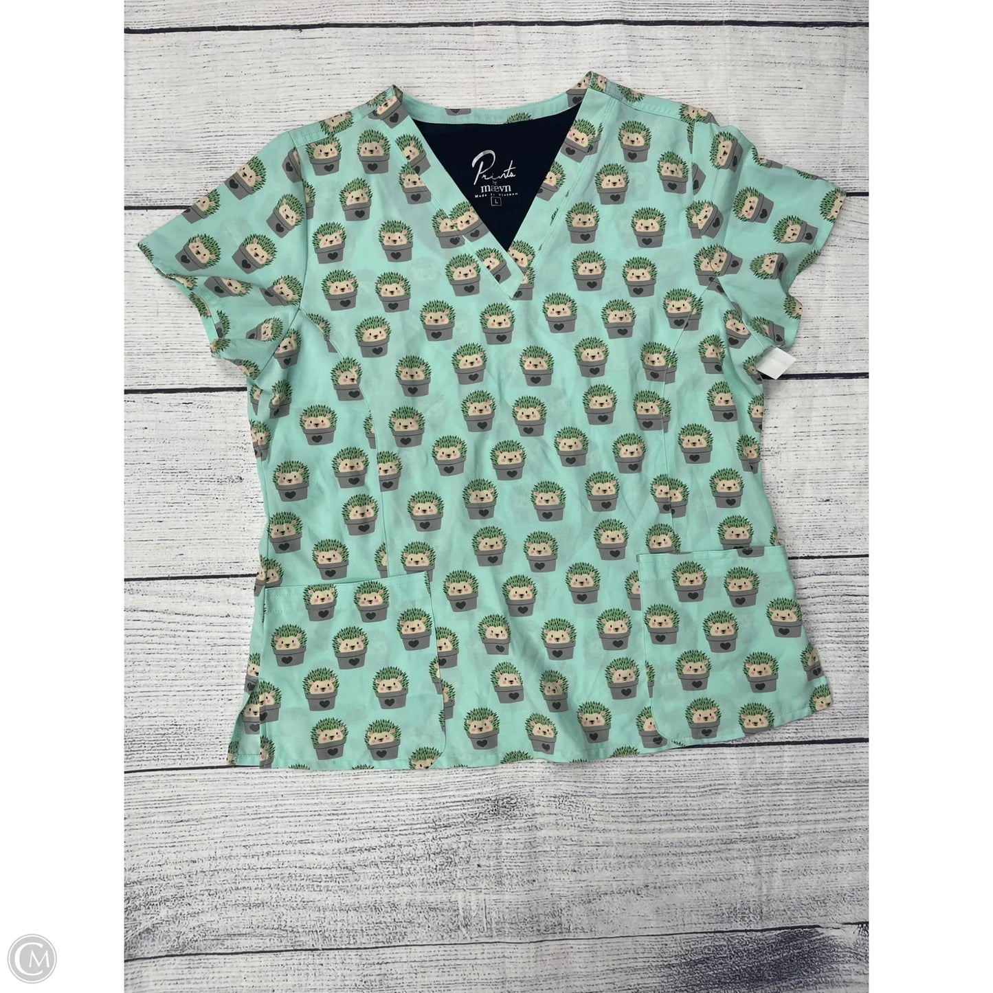 Top Short Sleeve By Clothes Mentor In Green, Size: L