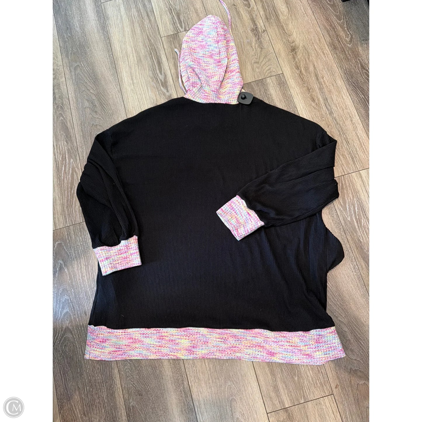 Sweatshirt Hoodie By White Birch In Black, Size: 3x