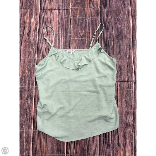 Top Sleeveless By Ophelia Roe In Green, Size: 1x
