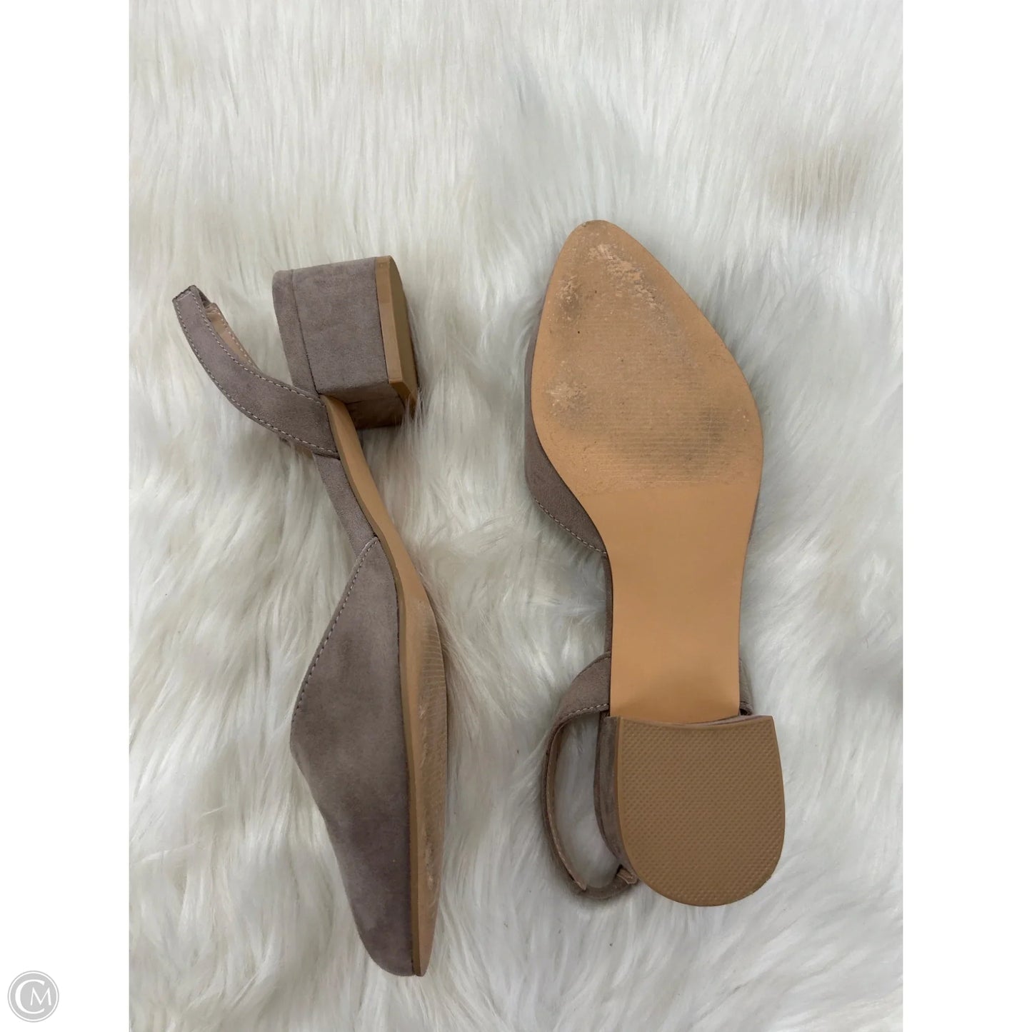 Shoes Heels Block By Isaac Mizrahi In Tan, Size: 7.5