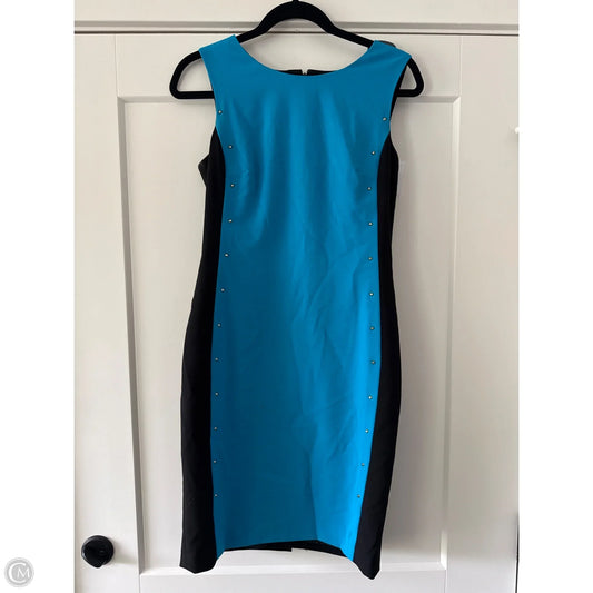 Dress Work By Calvin Klein In Blue, Size: S