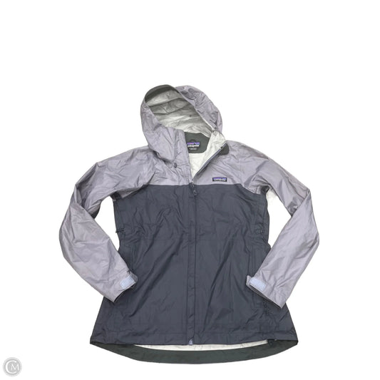 Jacket Windbreaker By Patagonia In Grey, Size: S