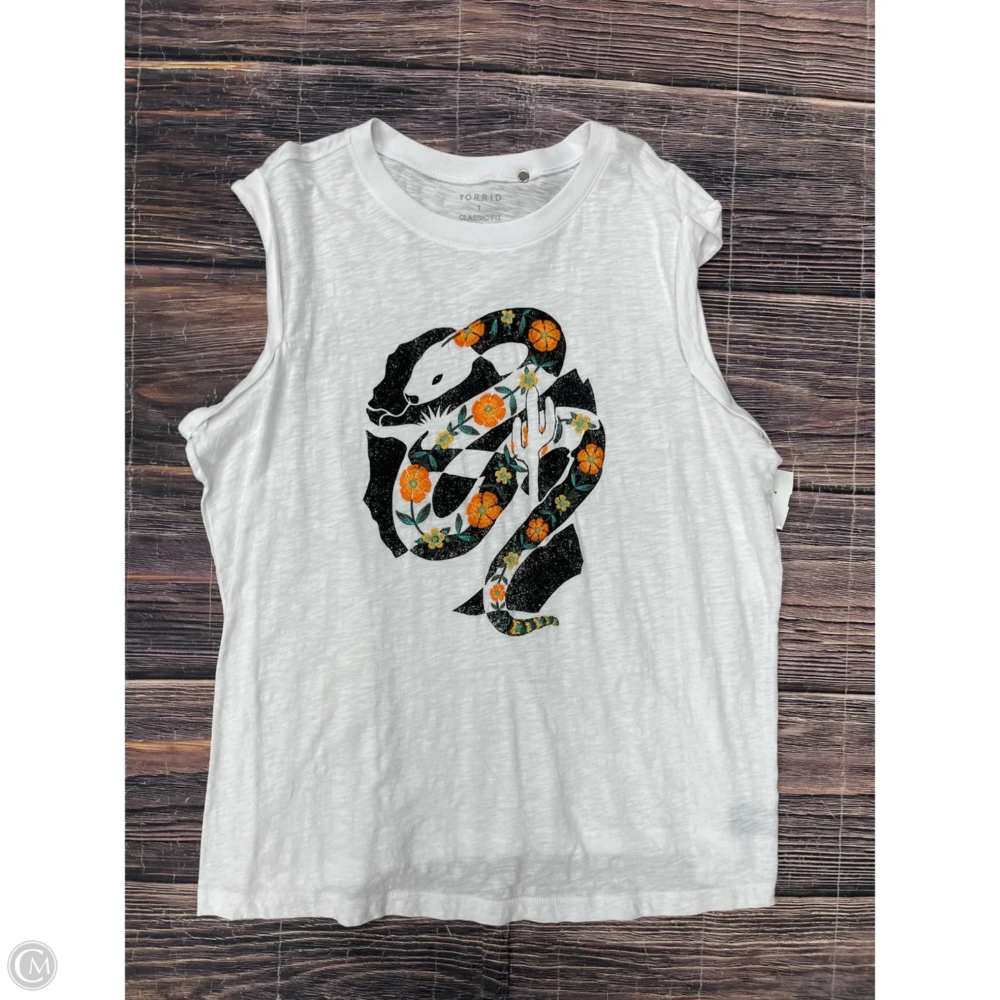 Tank Top By Torrid In White, Size: 1x