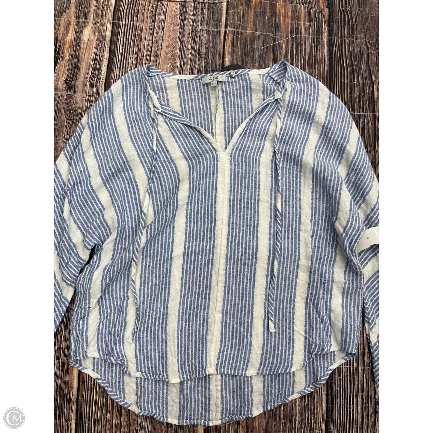 Top Long Sleeve By Rails In Blue, Size: Xxs