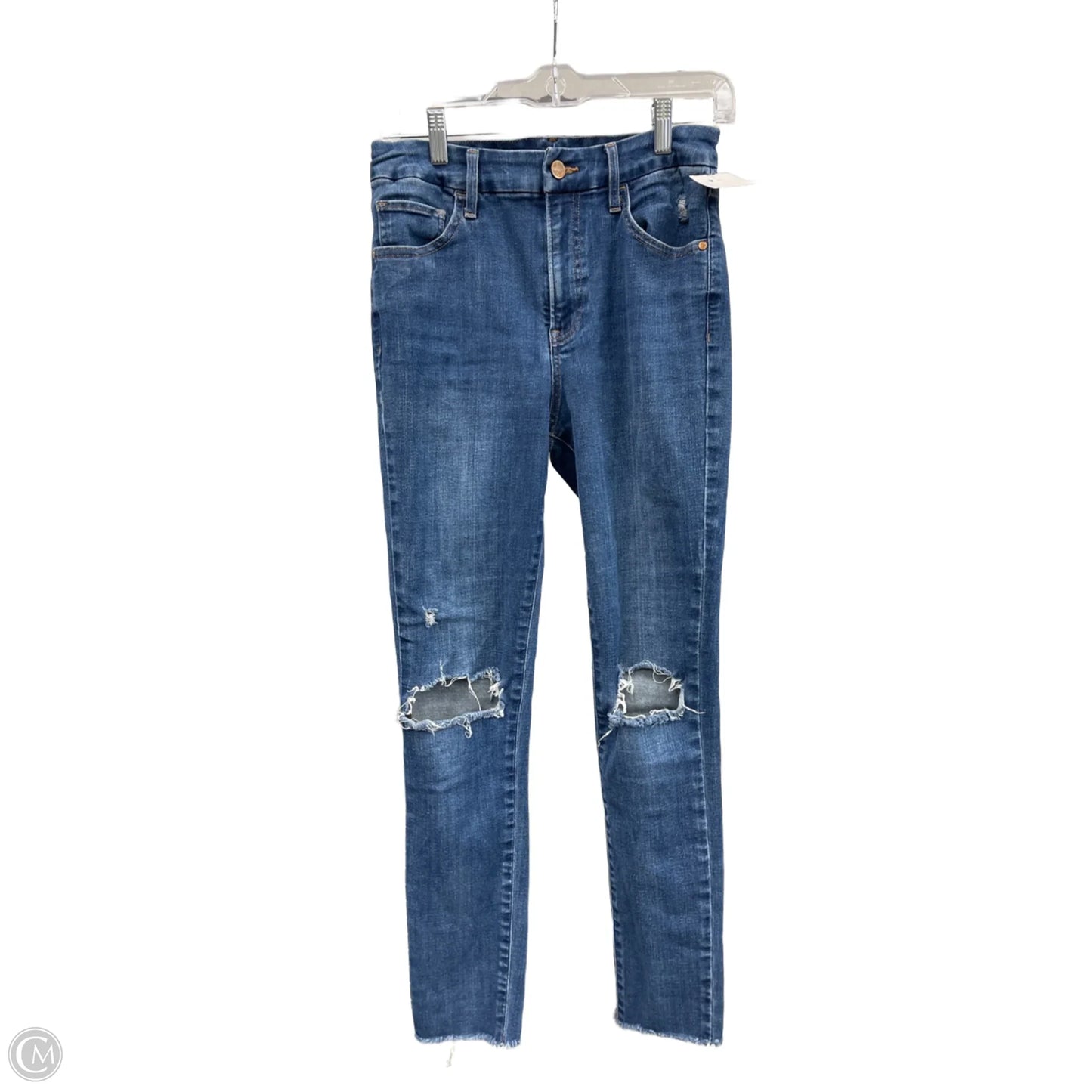 Jeans Skinny By Express In Blue Denim, Size: M