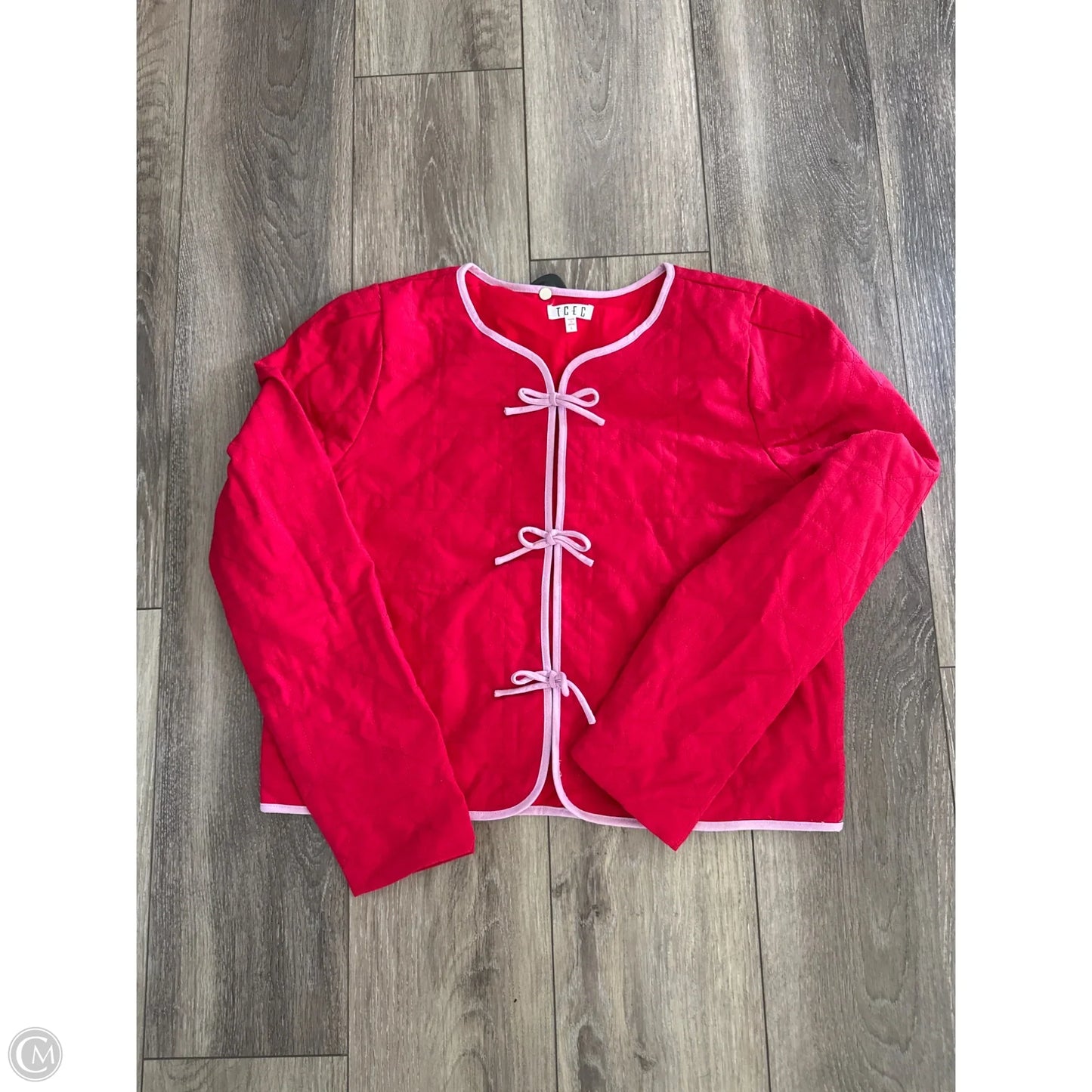 Jacket Other By Tcec In Red, Size: L