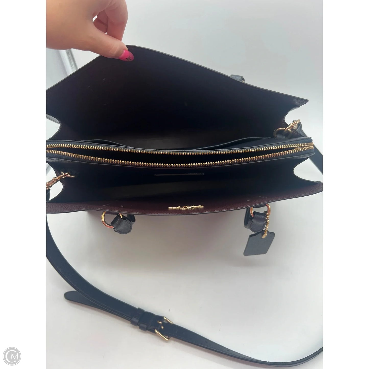 Handbag Designer By Coach, Size: Large