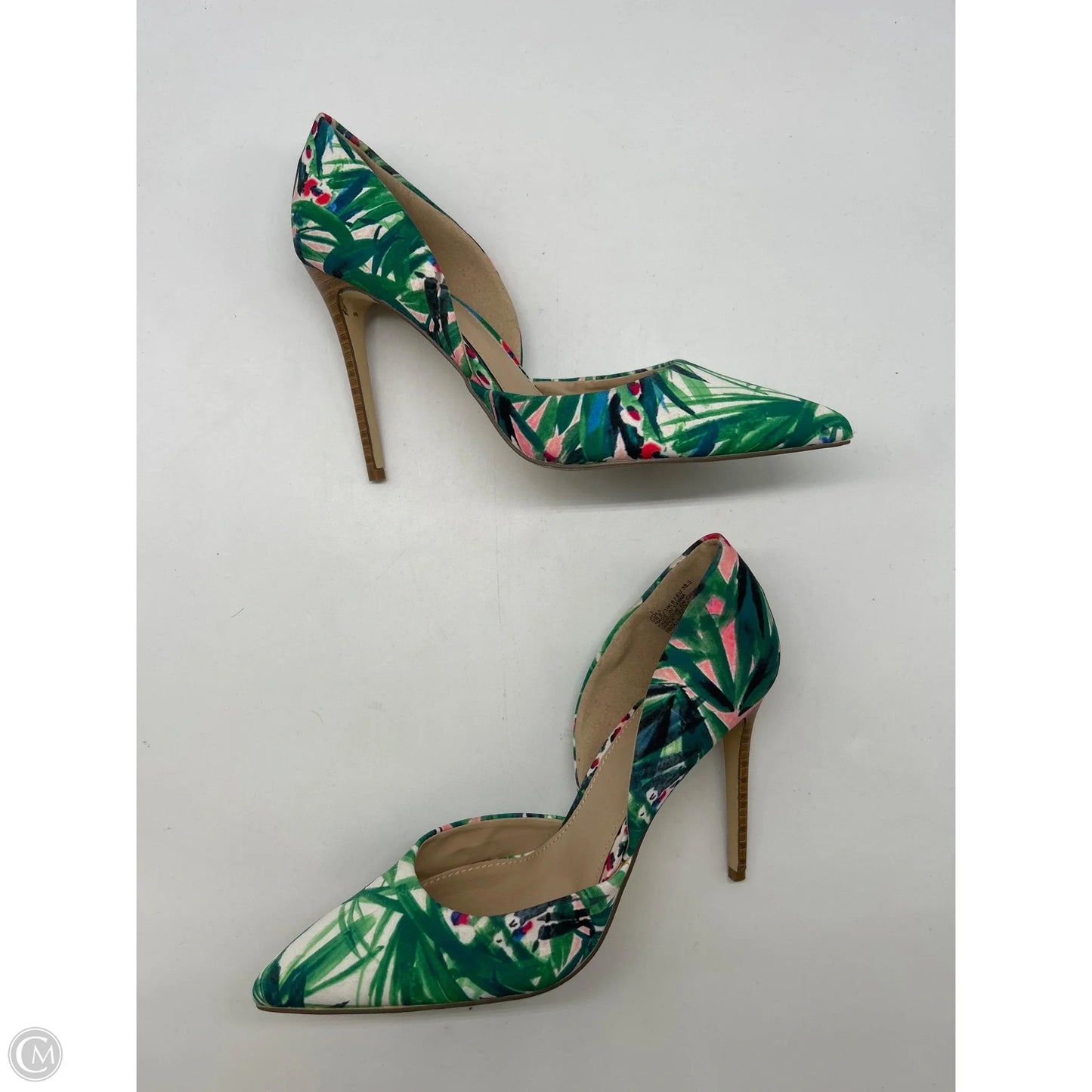 Shoes Heels Stiletto By Just Fab In Tropical Print, Size: 8