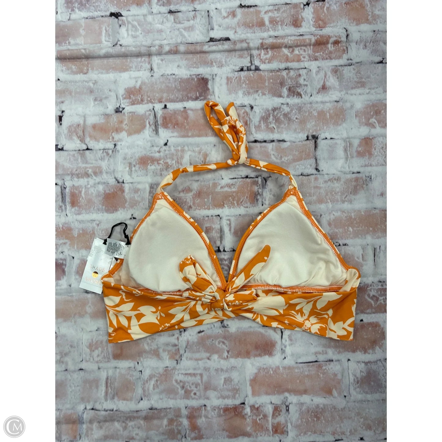 Swimsuit Top By Shade & Shore In Orange, Size: M