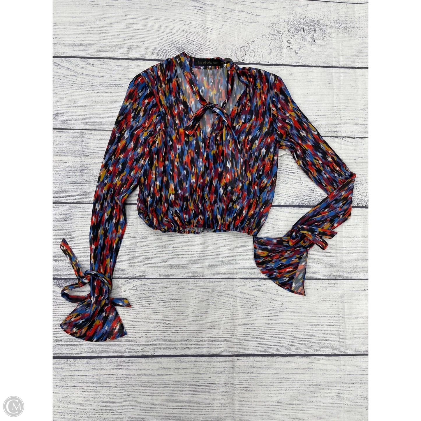 Top Long Sleeve By House Of Harlow In Blue, Size: Xxs