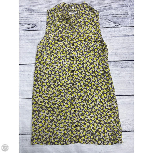 Top Sleeveless By Equipment In Yellow, Size: S