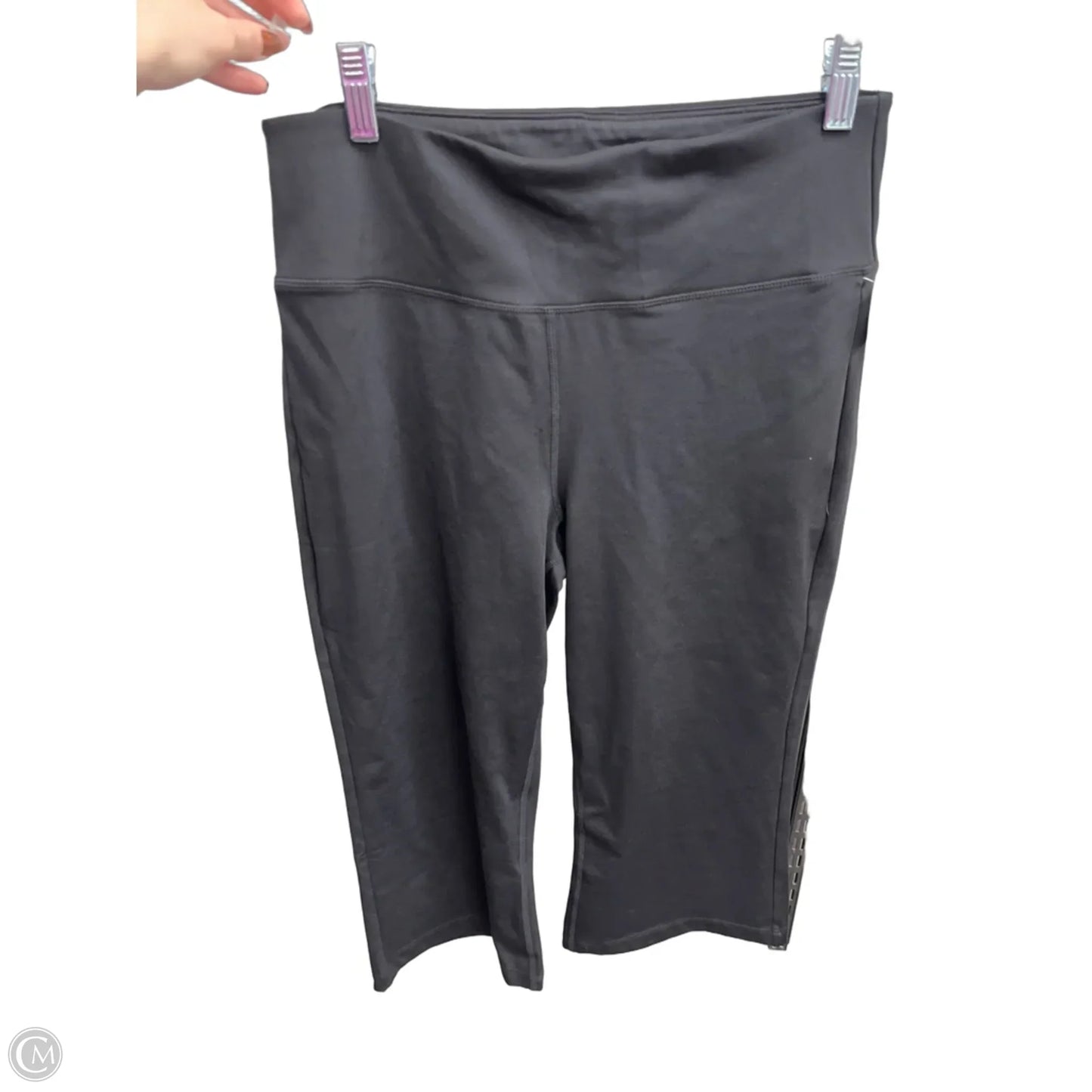 Athletic Leggings By Calvin Klein In Black, Size: L