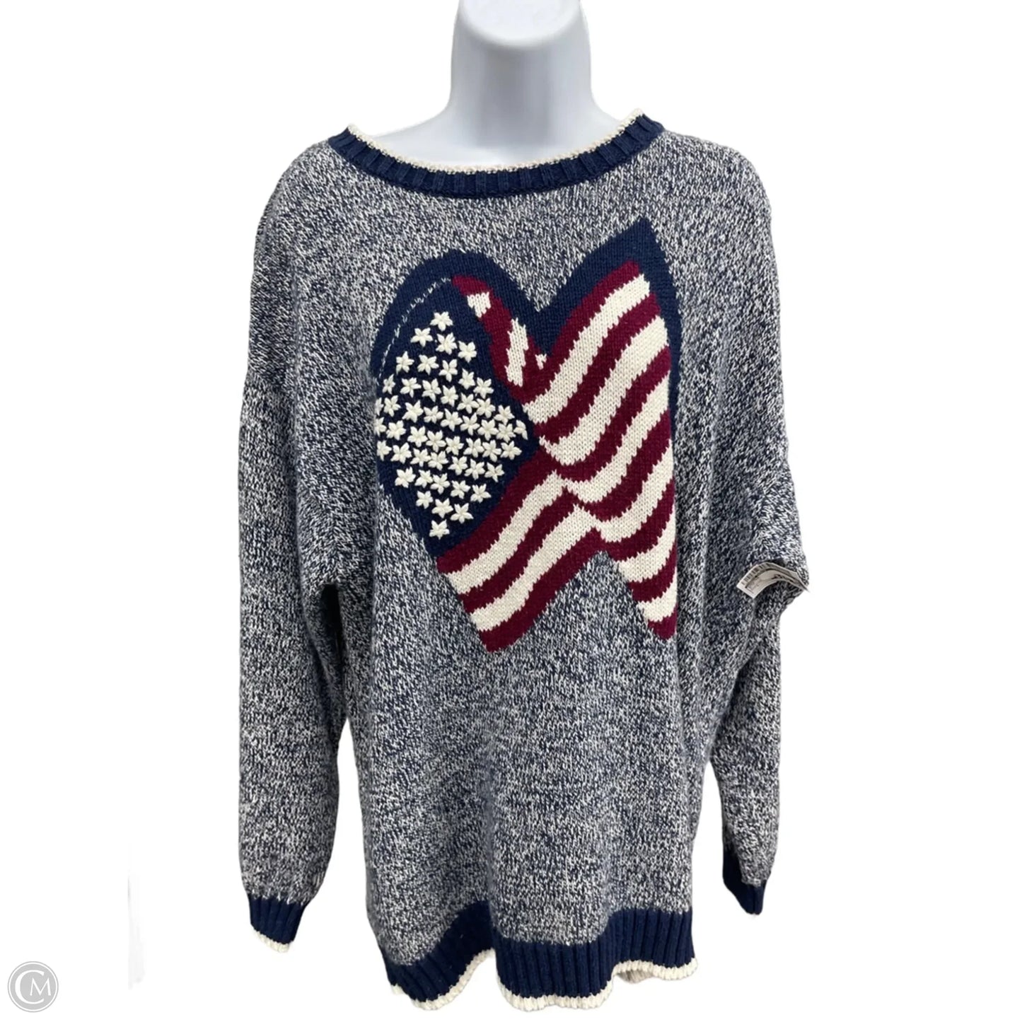 Sweater By Crazy Horse In Blue, Size: L