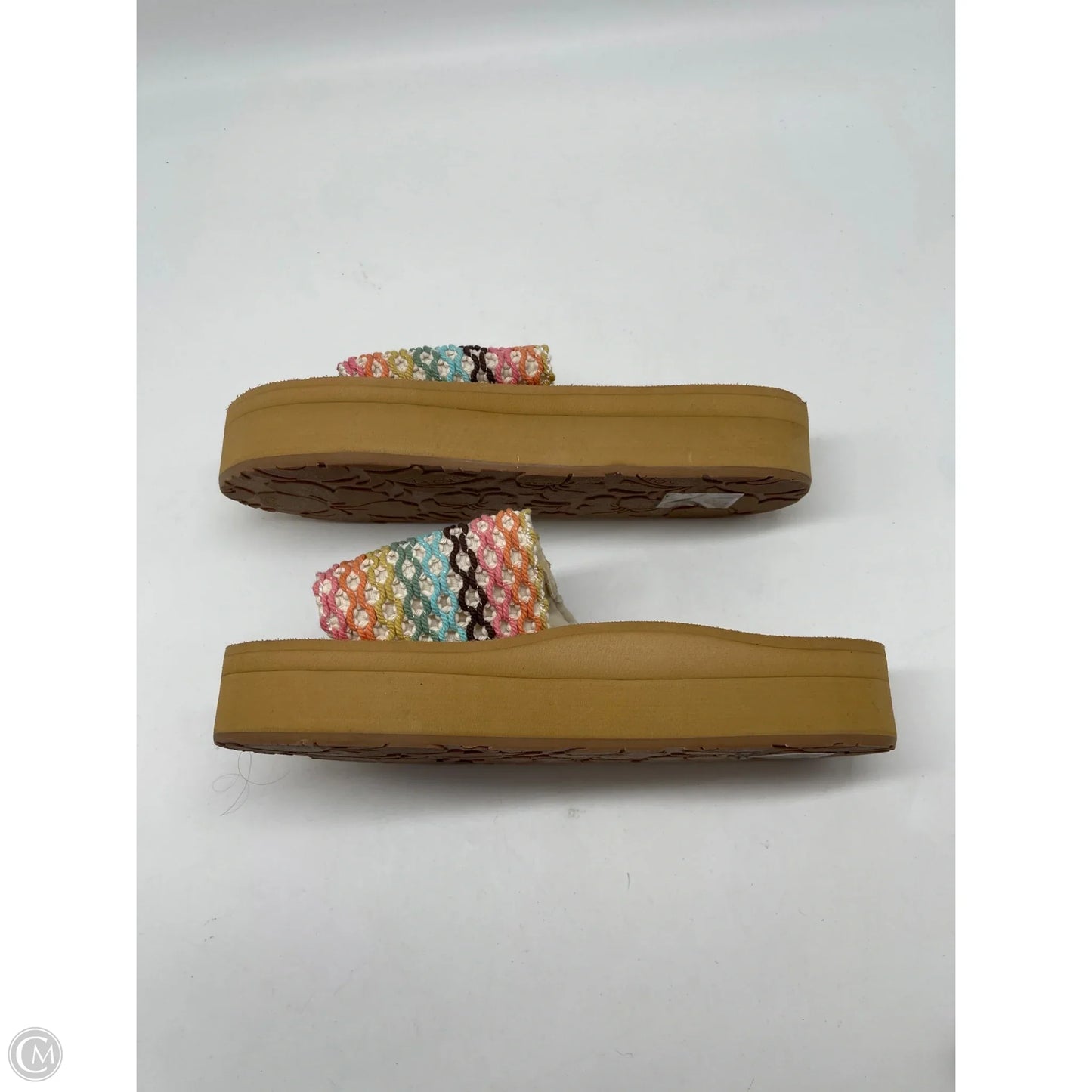 Sandals Heels Platform By Roxy In Tan, Size: 7