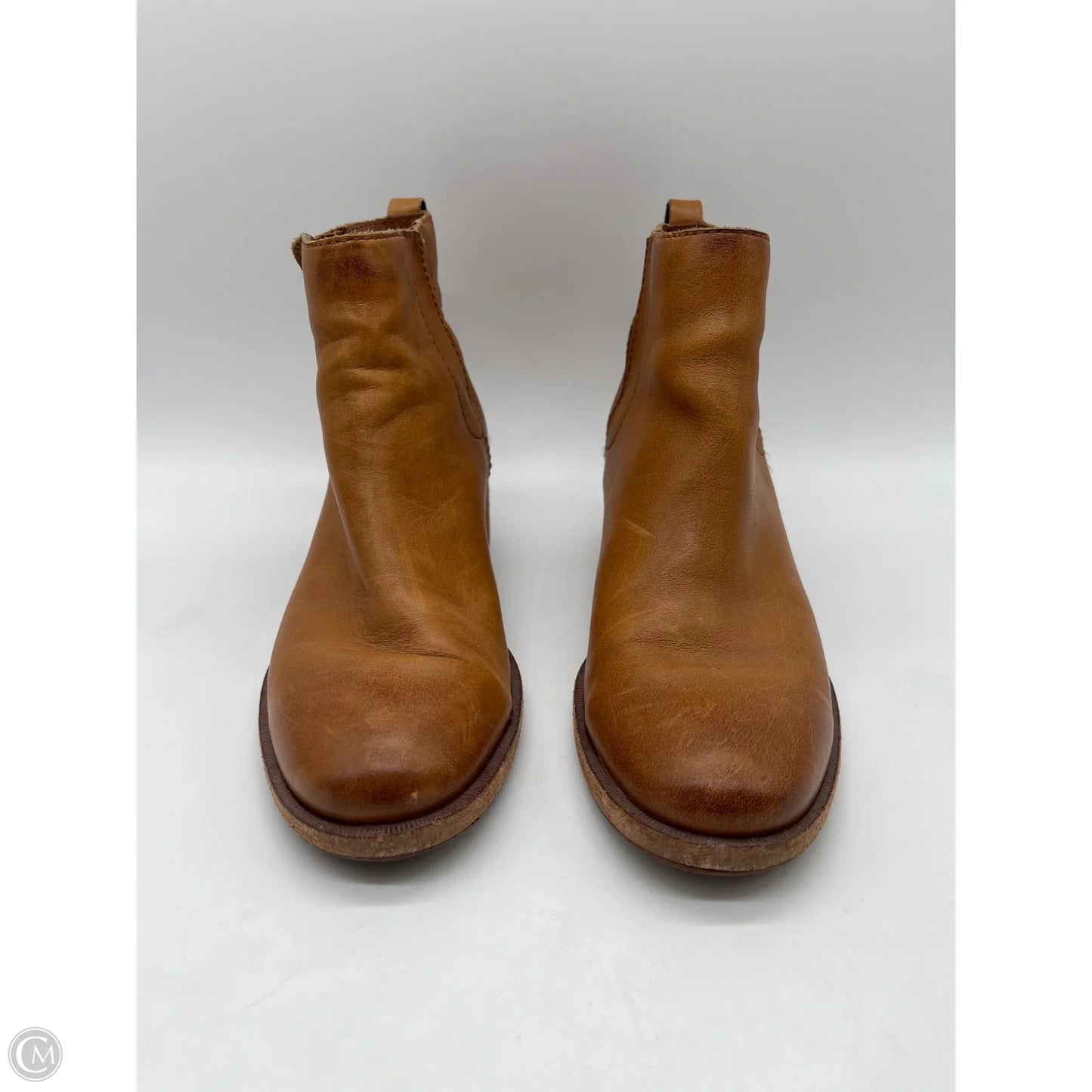 Boots Ankle Heels By Kork Ease In Brown, Size: 7.5