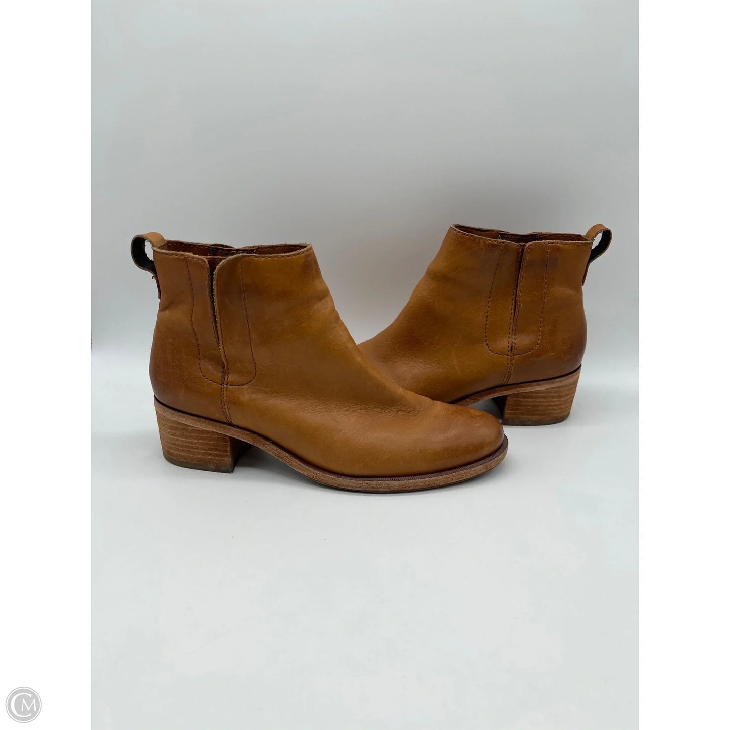 Boots Ankle Heels By Kork Ease In Brown, Size: 7.5