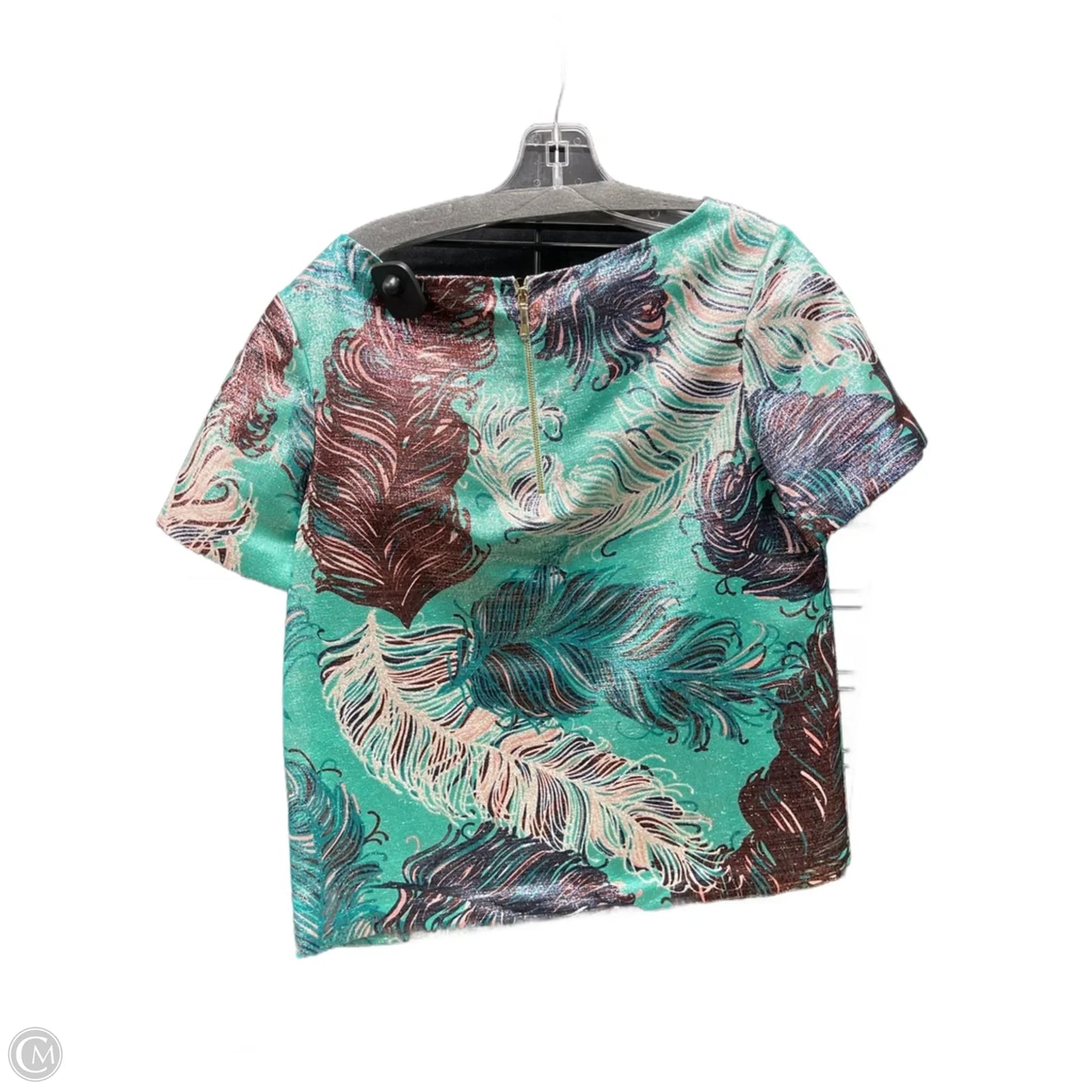 Top Short Sleeve Designer By Kate Spade In Green, Size: S