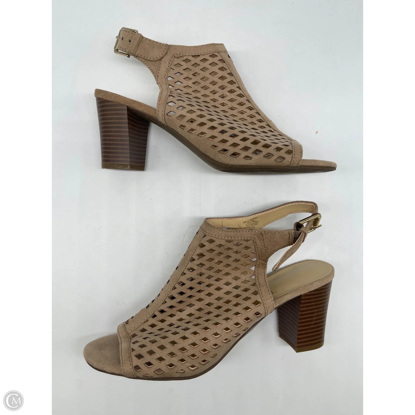 Shoes Heels Block By Liz Claiborne In Tan, Size: 9