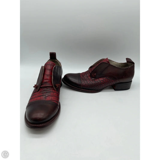 Boots Ankle Flats By Freebird In Red, Size: 9