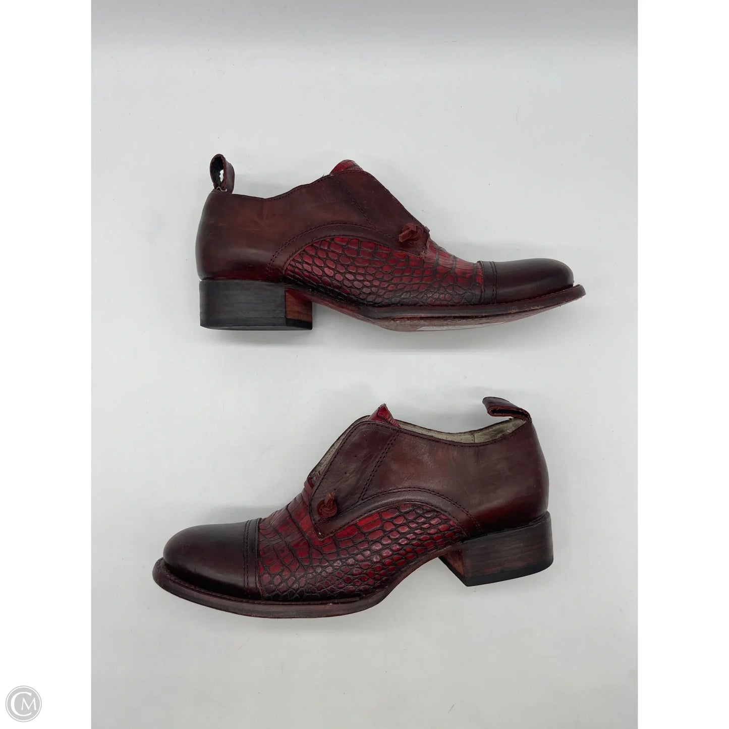 Boots Ankle Flats By Freebird In Red, Size: 9