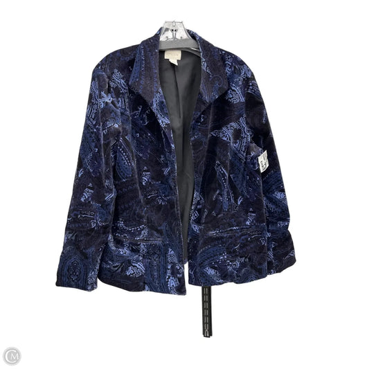 Blazer By Chicos In Blue, Size: Xl