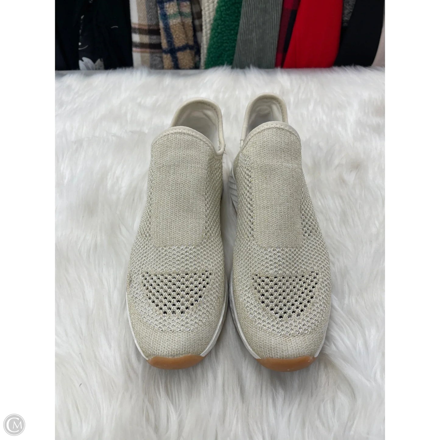 Shoes Athletic By J Slides In Tan, Size: 9