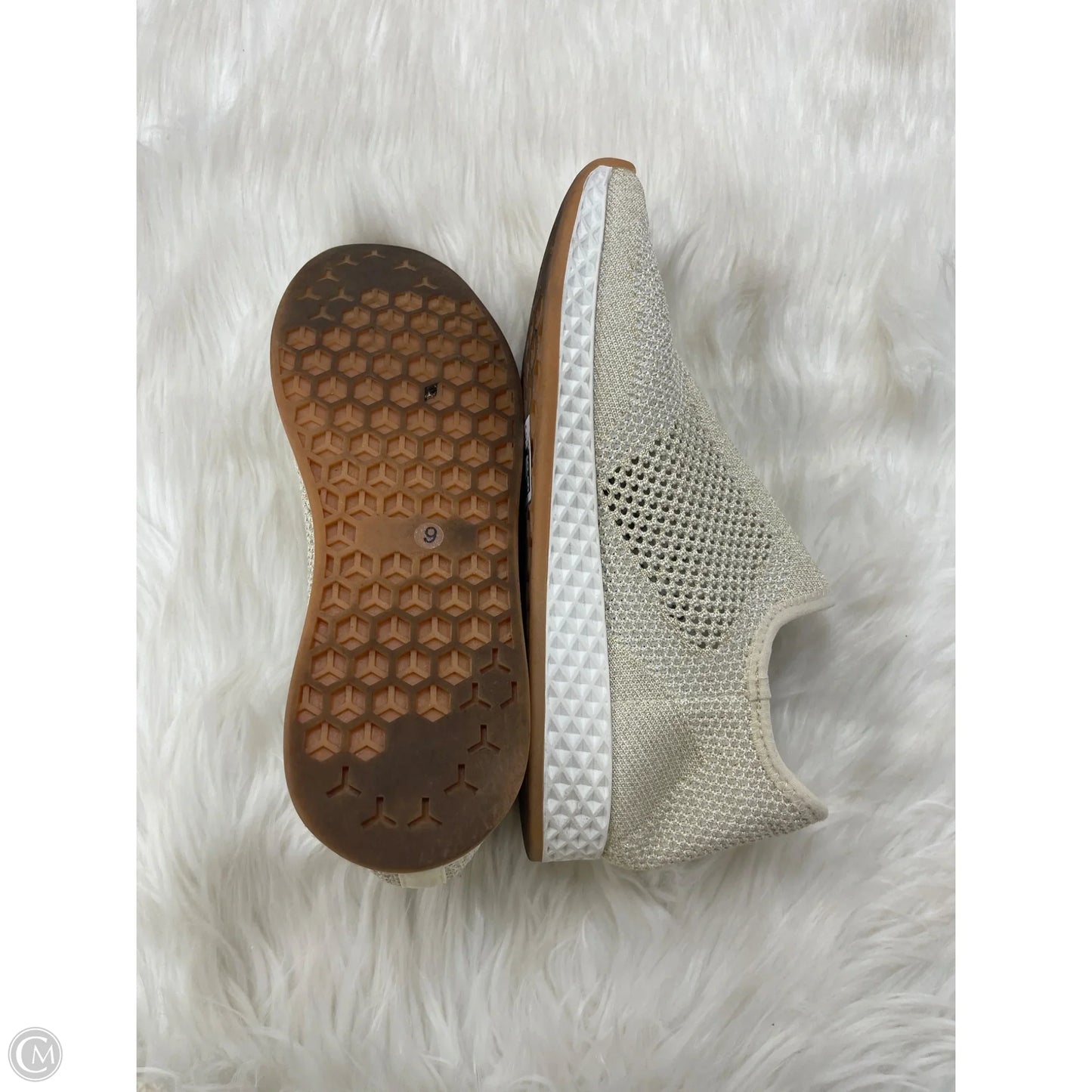 Shoes Athletic By J Slides In Tan, Size: 9