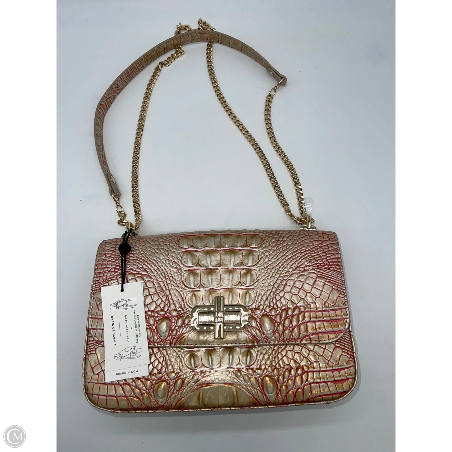 Handbag Designer By Brahmin, Size: Medium