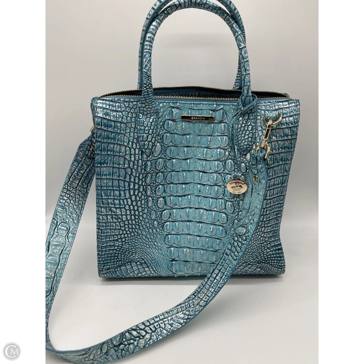 Handbag Designer By Brahmin, Size: Medium
