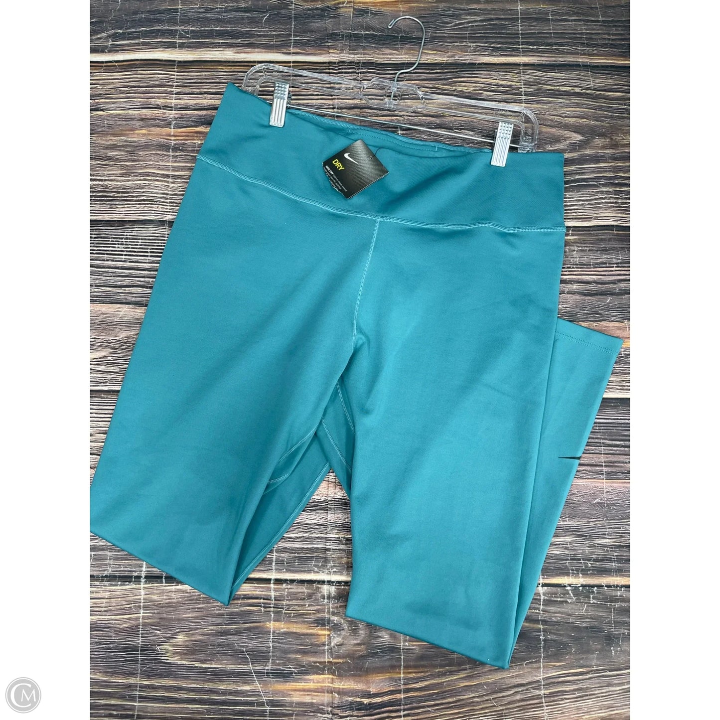 Athletic Leggings By Nike In Blue, Size: 1x