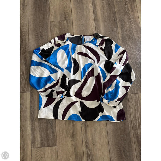 Top Long Sleeve By Liz Claiborne In White, Size: Xl