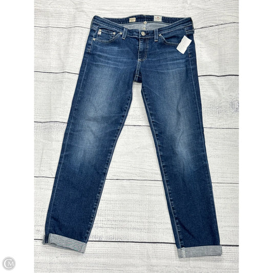 Jeans Skinny By Ag Jeans In Blue Denim, Size: 8