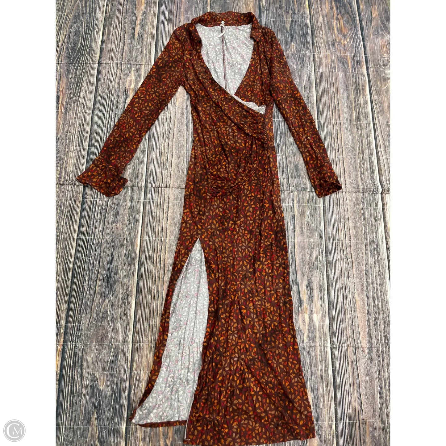 Dress Casual Maxi By Free People In Orange, Size: L
