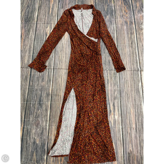 Dress Casual Maxi By Free People In Orange, Size: L