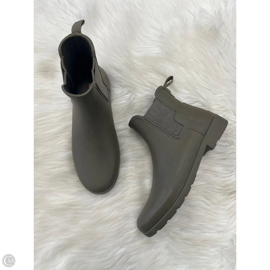 Boots Rain By Hunter In Green, Size: 9