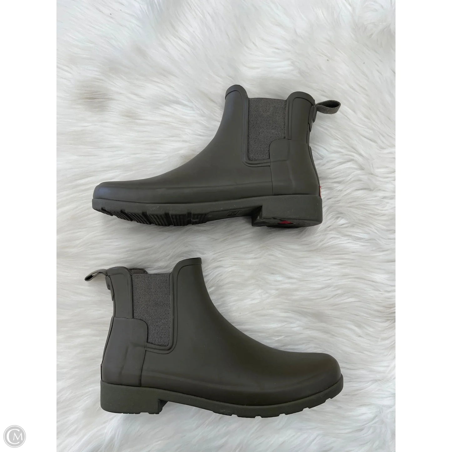 Boots Rain By Hunter In Green, Size: 9