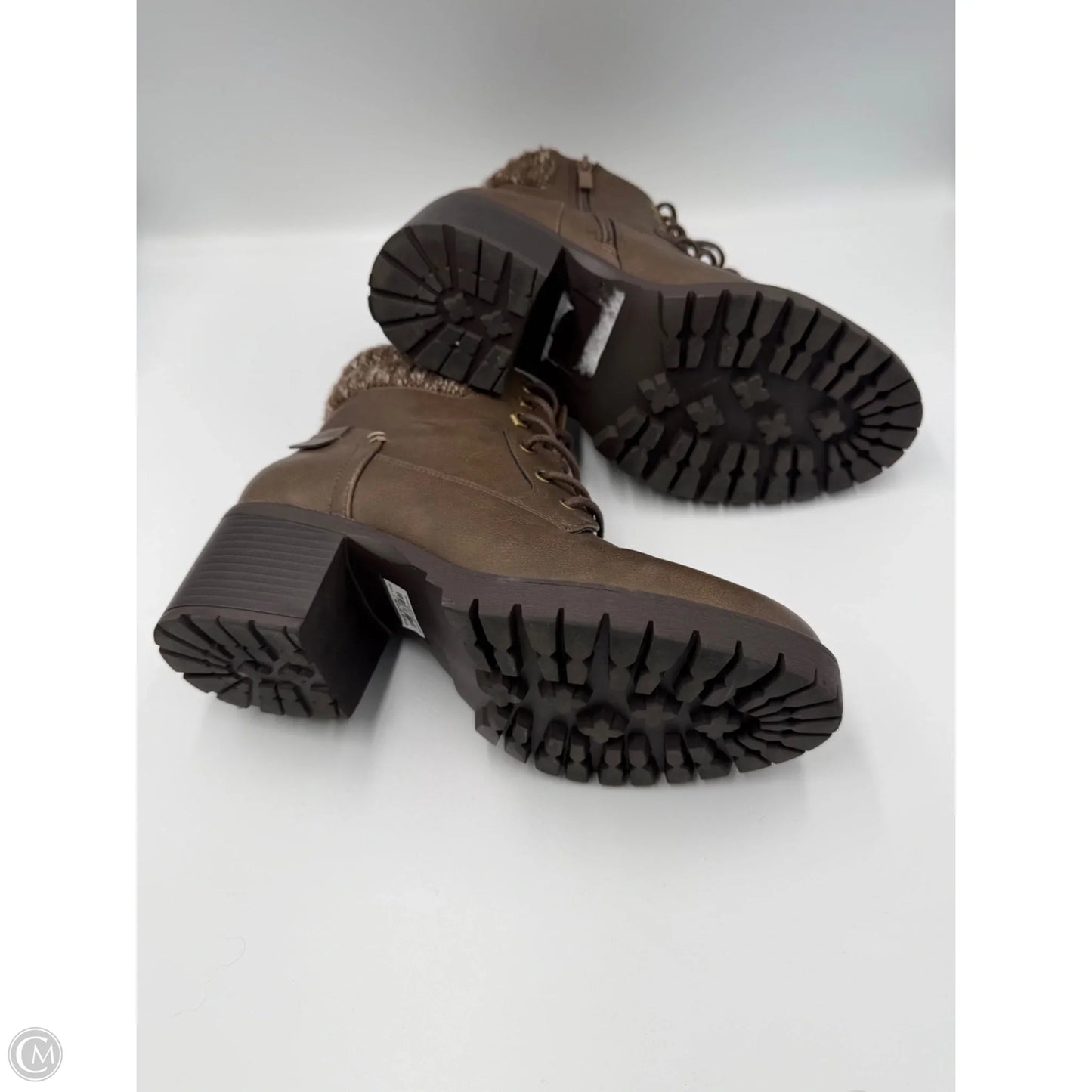 Boots Ankle Heels By Torrid In Brown, Size: 9