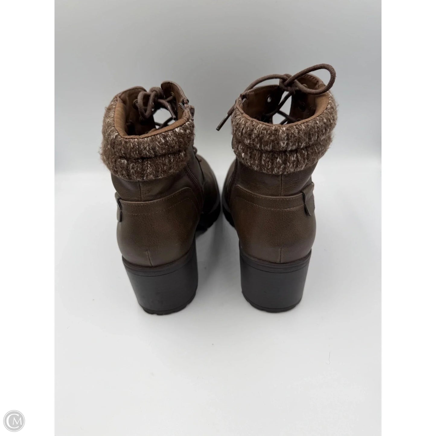 Boots Ankle Heels By Torrid In Brown, Size: 9