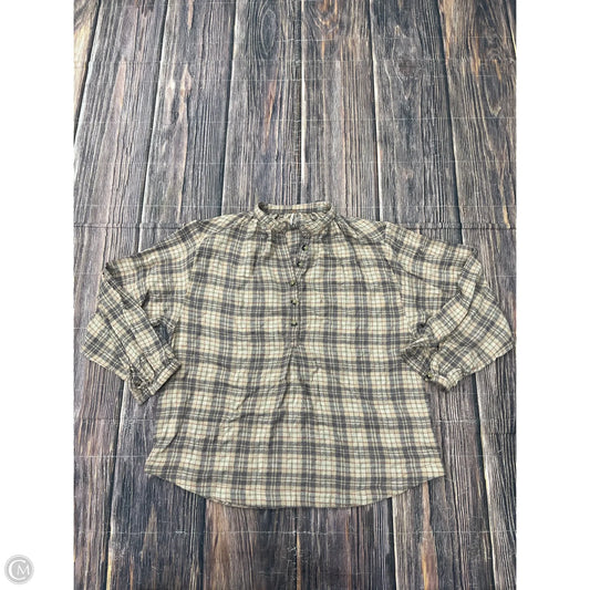Top Long Sleeve By Free People In Tan, Size: S