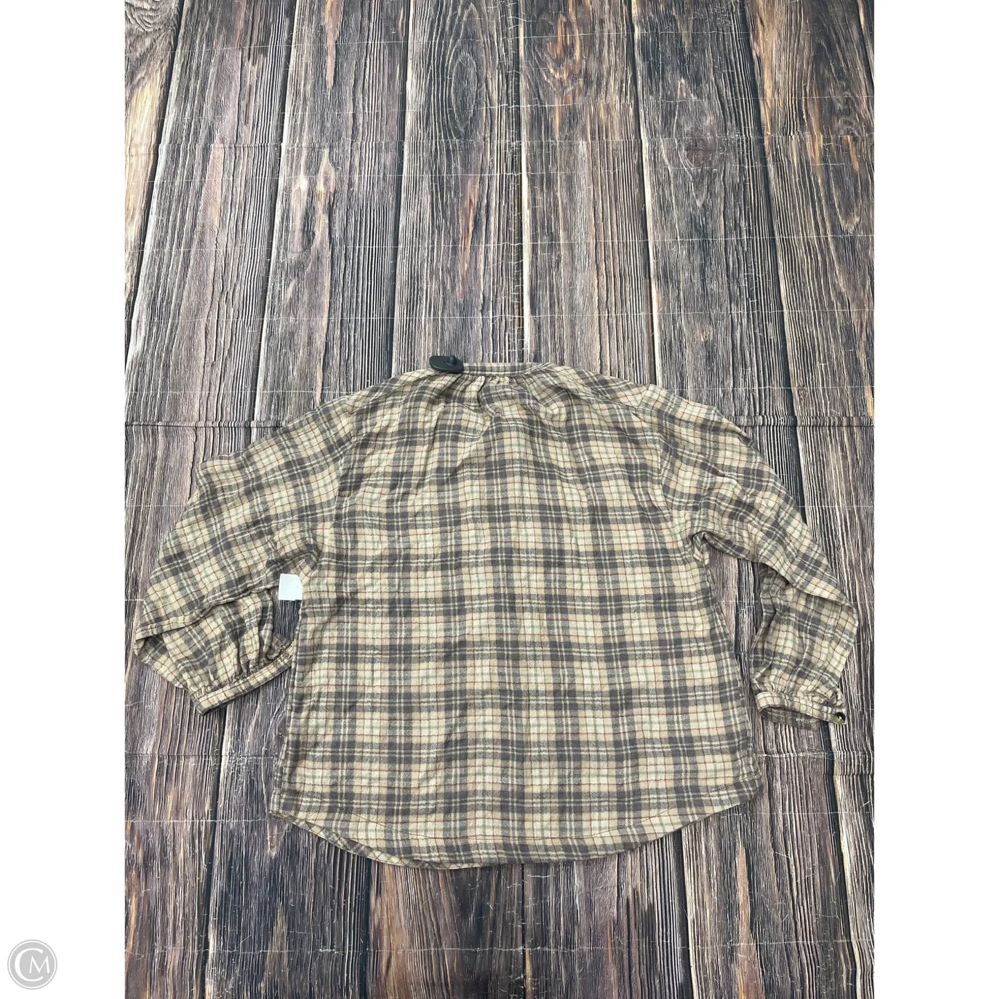 Top Long Sleeve By Free People In Tan, Size: S