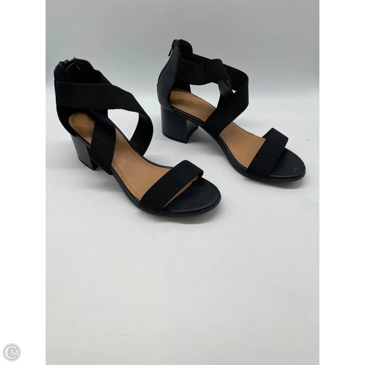 Sandals Heels Block By Tommy Bahama In Black, Size: 10