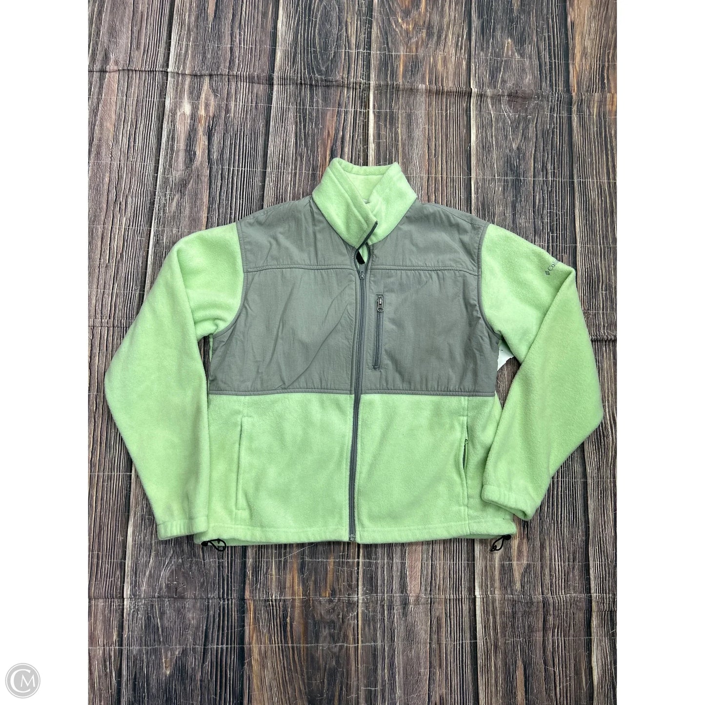 Jacket Fleece By Columbia In Green, Size: Xl