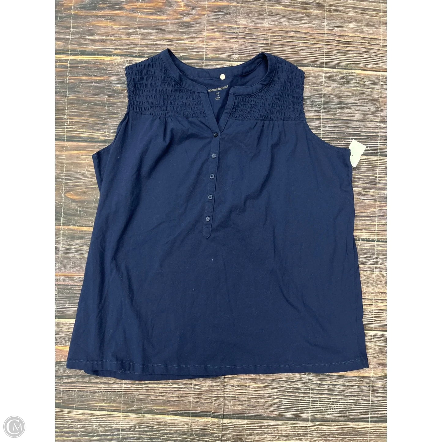 Tank Top By Woman Within In Blue, Size: 2x