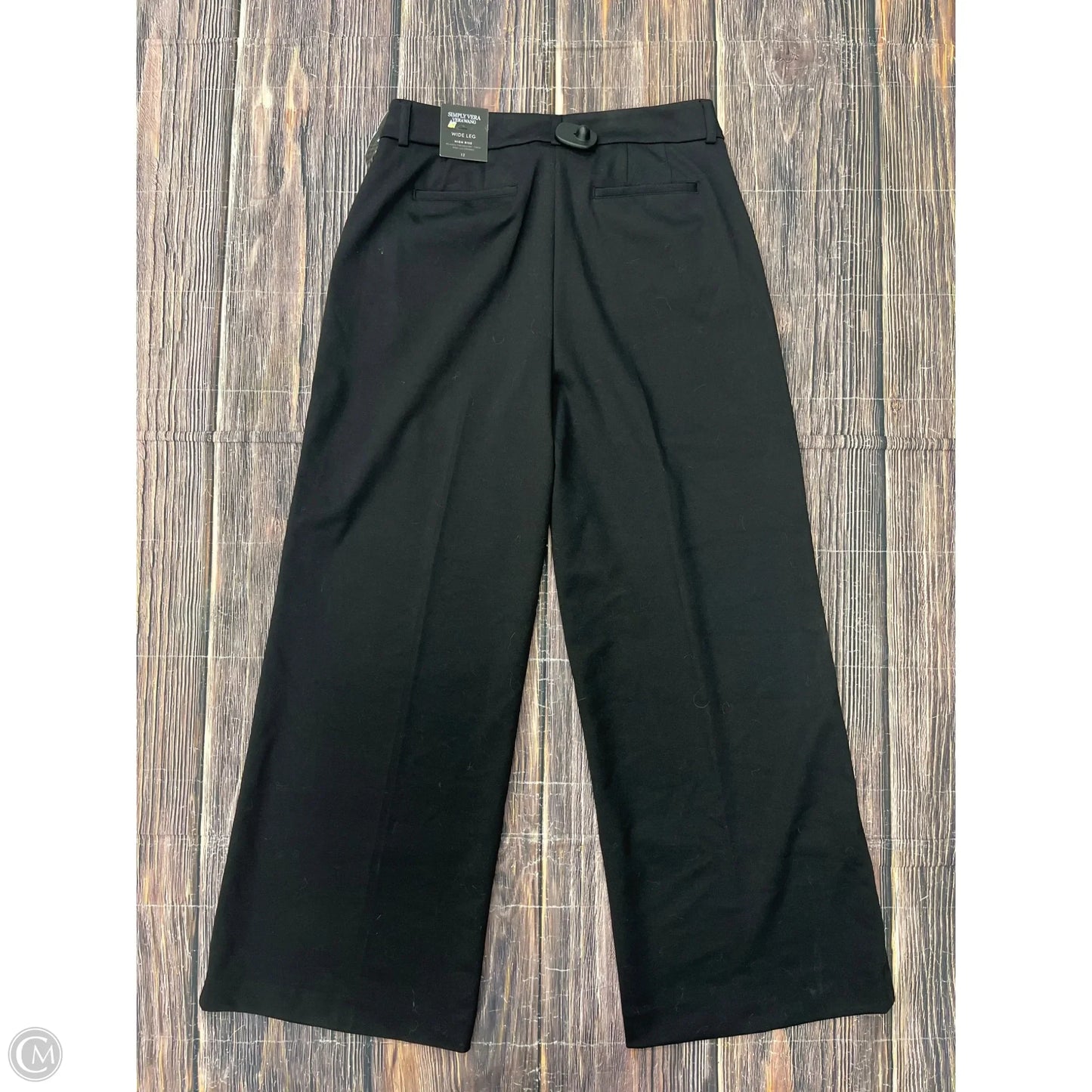 Pants Dress By Simply Vera In Black, Size: 12