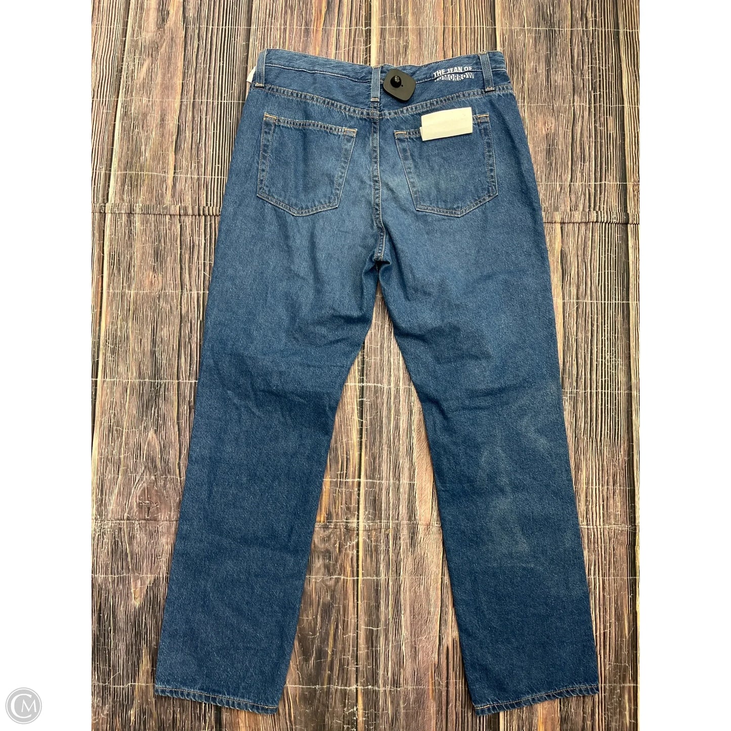 Jeans Straight By Ag Jeans In Blue Denim, Size: 6