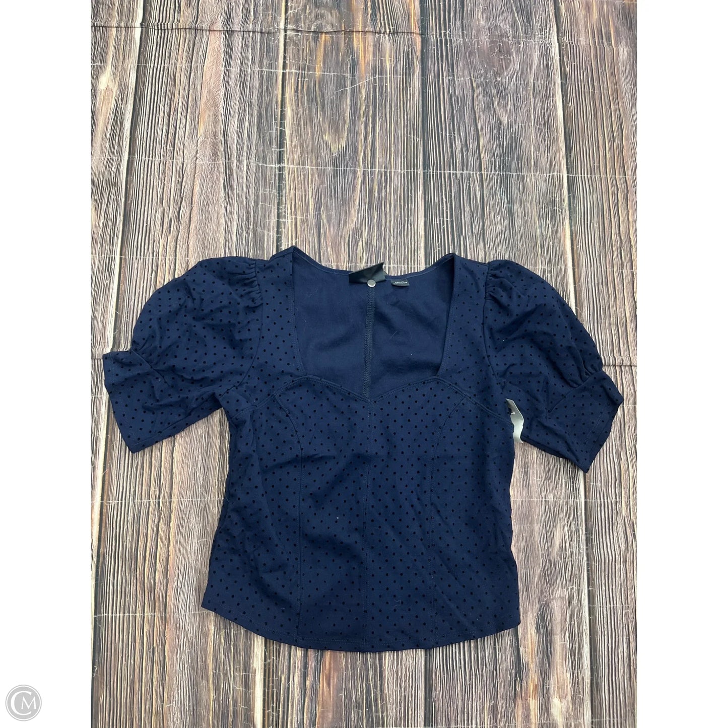 Top Short Sleeve By Maeve In Blue, Size: S