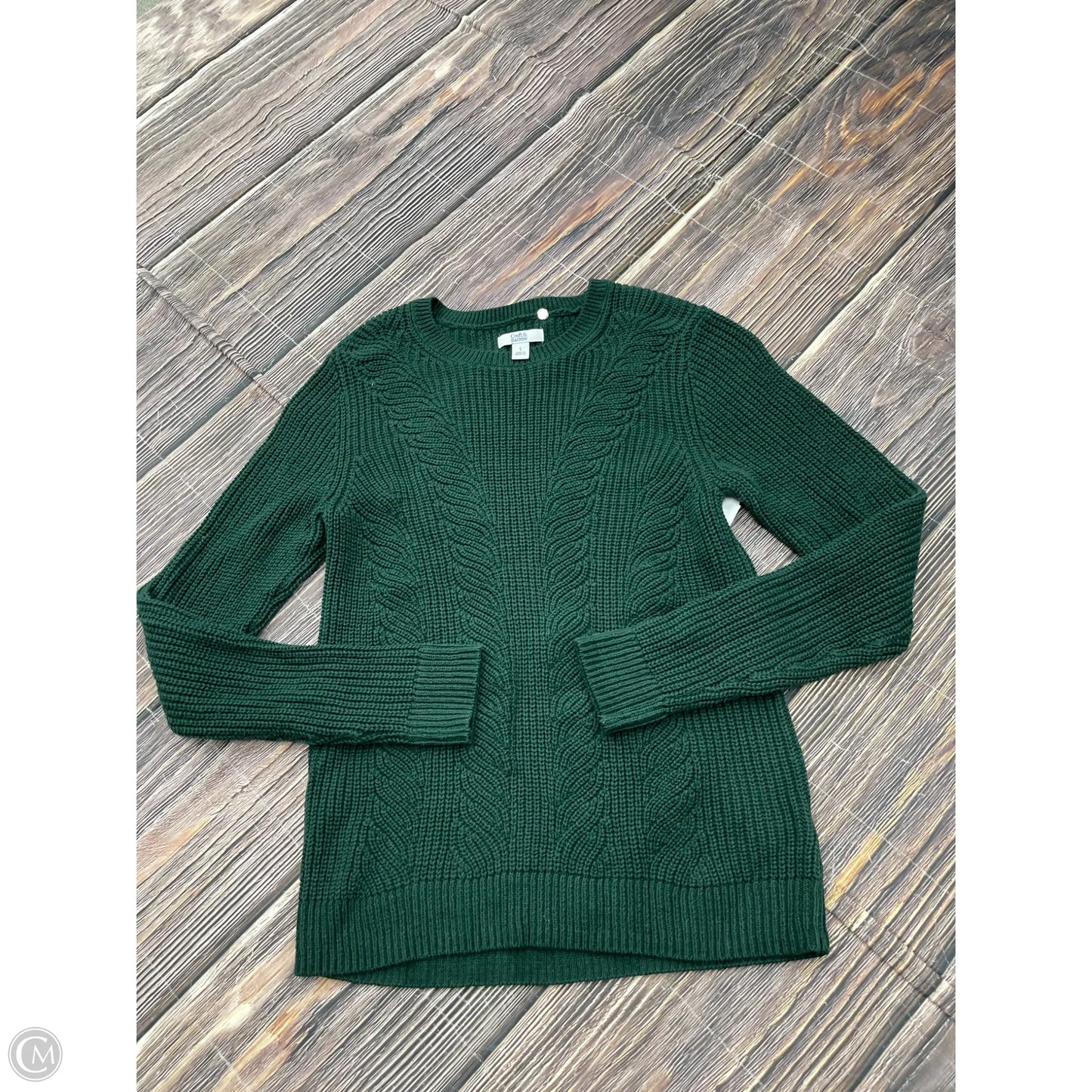 Sweater By Croft And Barrow In Green, Size: S